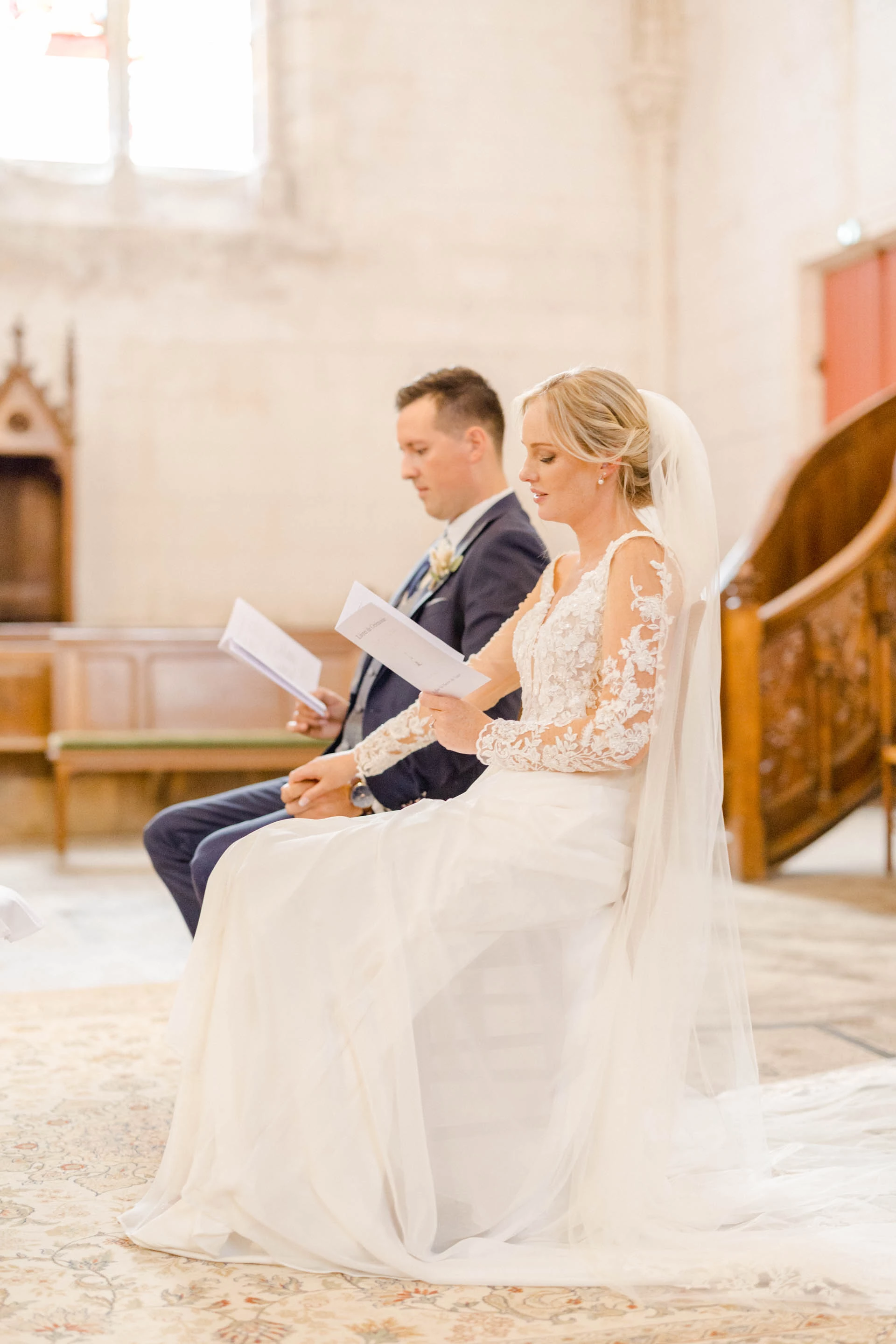 robe événement dentelle marron gris